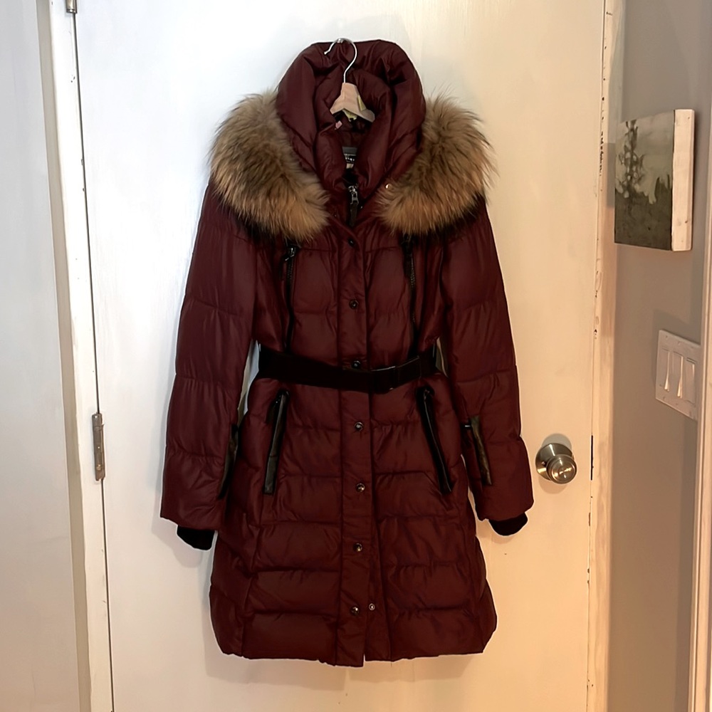 Sicily Italy belted parka excellent used condition dry cleaned - Picture 5 of 15